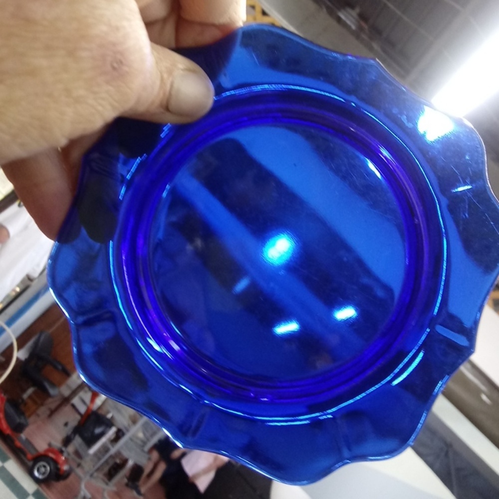 Blue cobalt plate